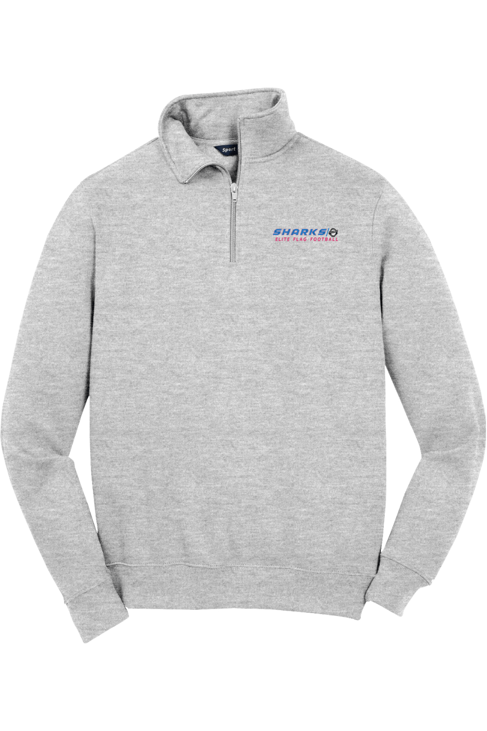 Columbus Flag Sharks Adult Embroidered Quarter-Zip Pullover Signature Lacrosse