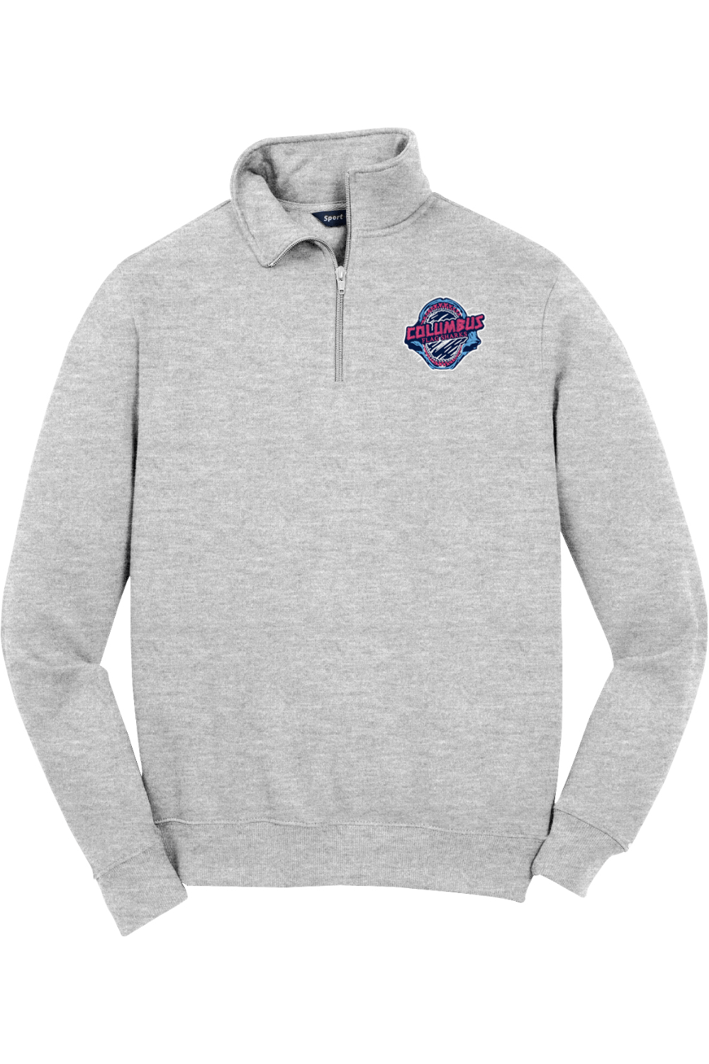 Columbus Flag Sharks Adult Embroidered Quarter-Zip Pullover Signature Lacrosse