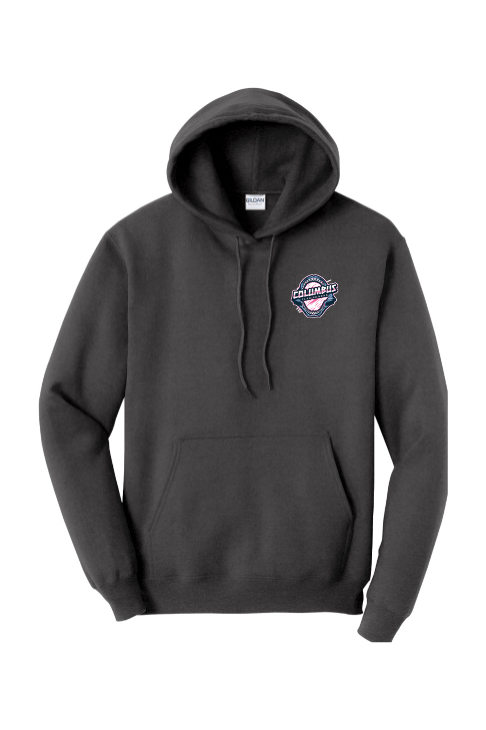 Columbus Flag Sharks Adult Heavyweight Hoodie Signature Lacrosse