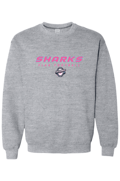 Columbus Flag Sharks Adult Heavyweight Sweatshirt Signature Lacrosse