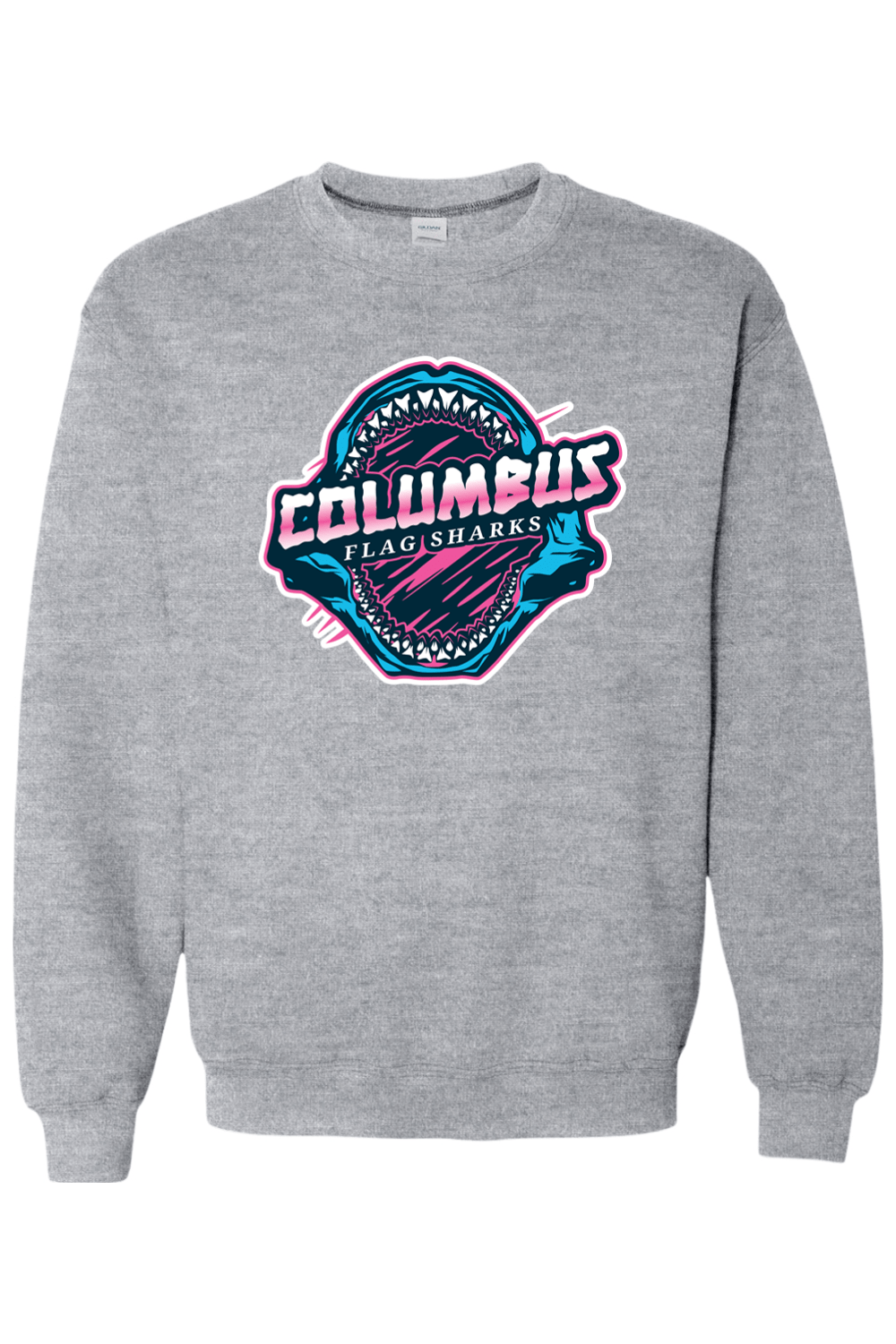 Columbus Flag Sharks Adult Heavyweight Sweatshirt Signature Lacrosse