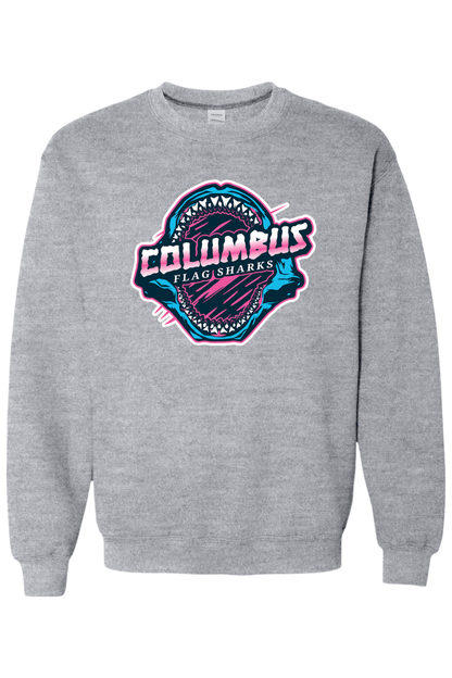 Columbus Flag Sharks Adult Heavyweight Sweatshirt Signature Lacrosse