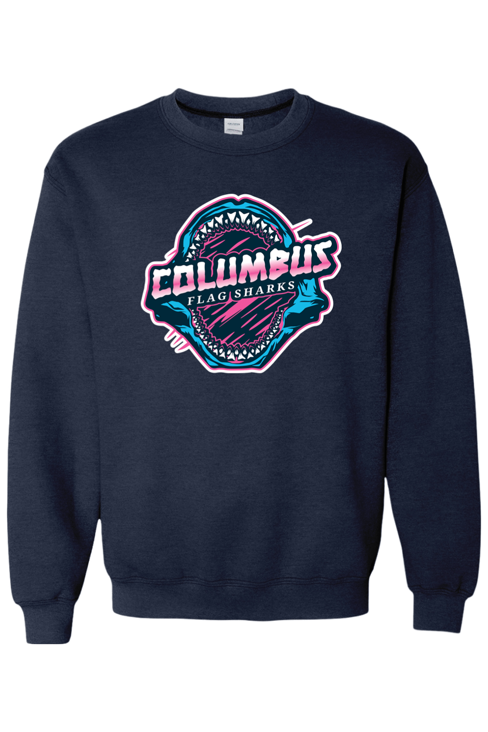 Columbus Flag Sharks Adult Heavyweight Sweatshirt Signature Lacrosse