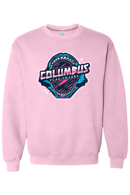 Columbus Flag Sharks Adult Heavyweight Sweatshirt Signature Lacrosse