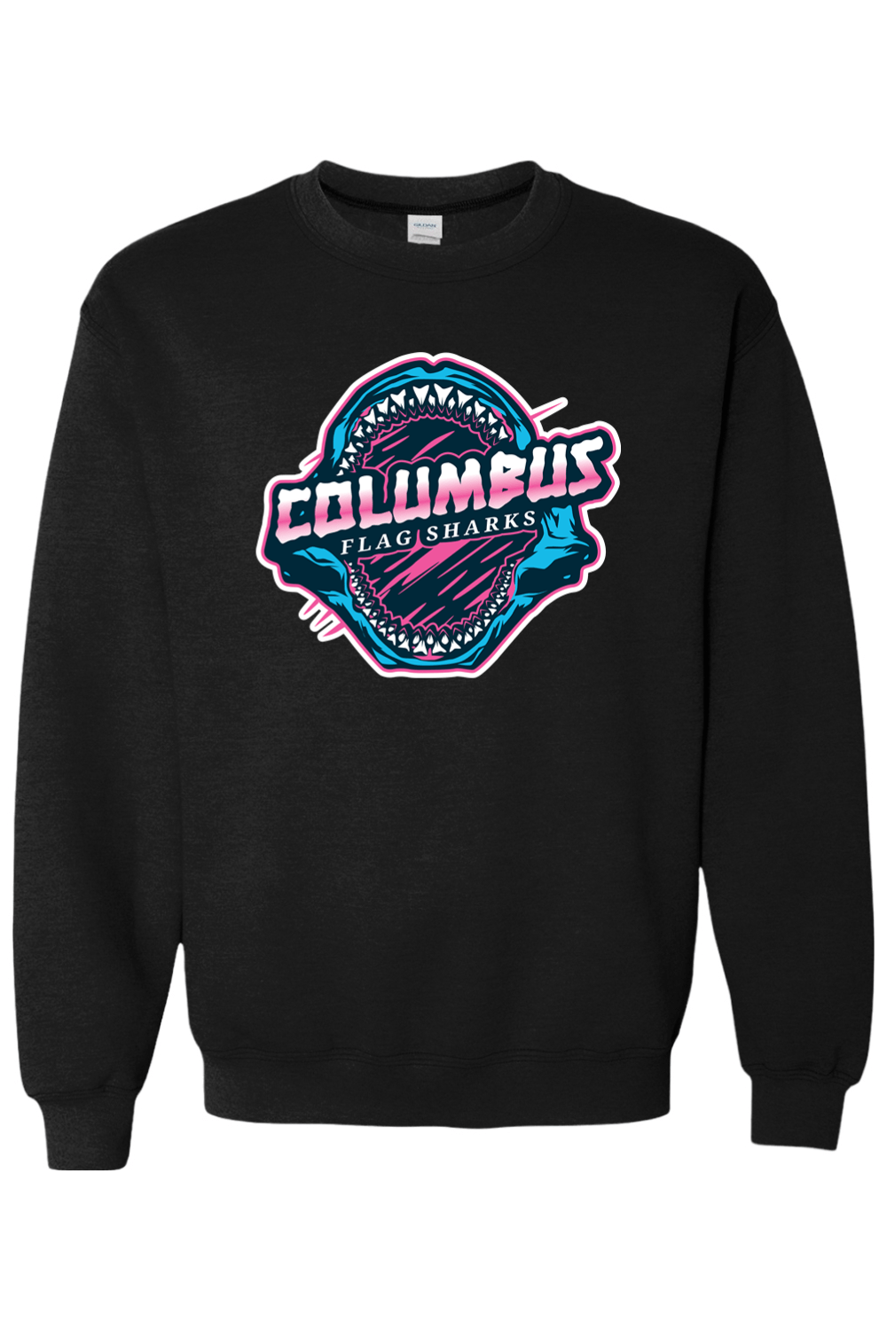 Columbus Flag Sharks Adult Heavyweight Sweatshirt Signature Lacrosse