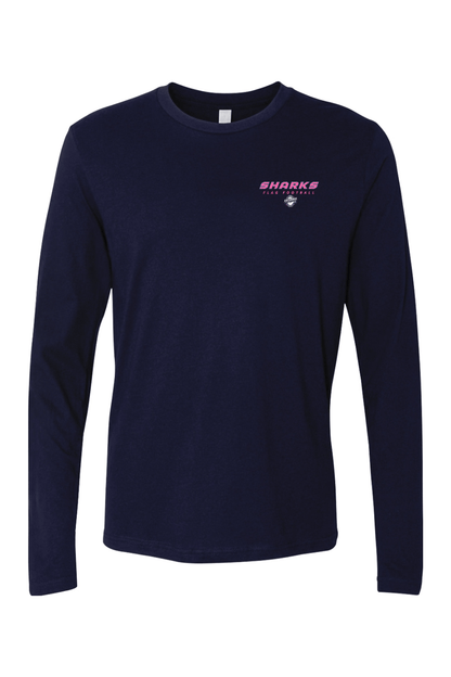 Columbus Flag Sharks Adult Long Sleeve T-Shirt Signature Lacrosse