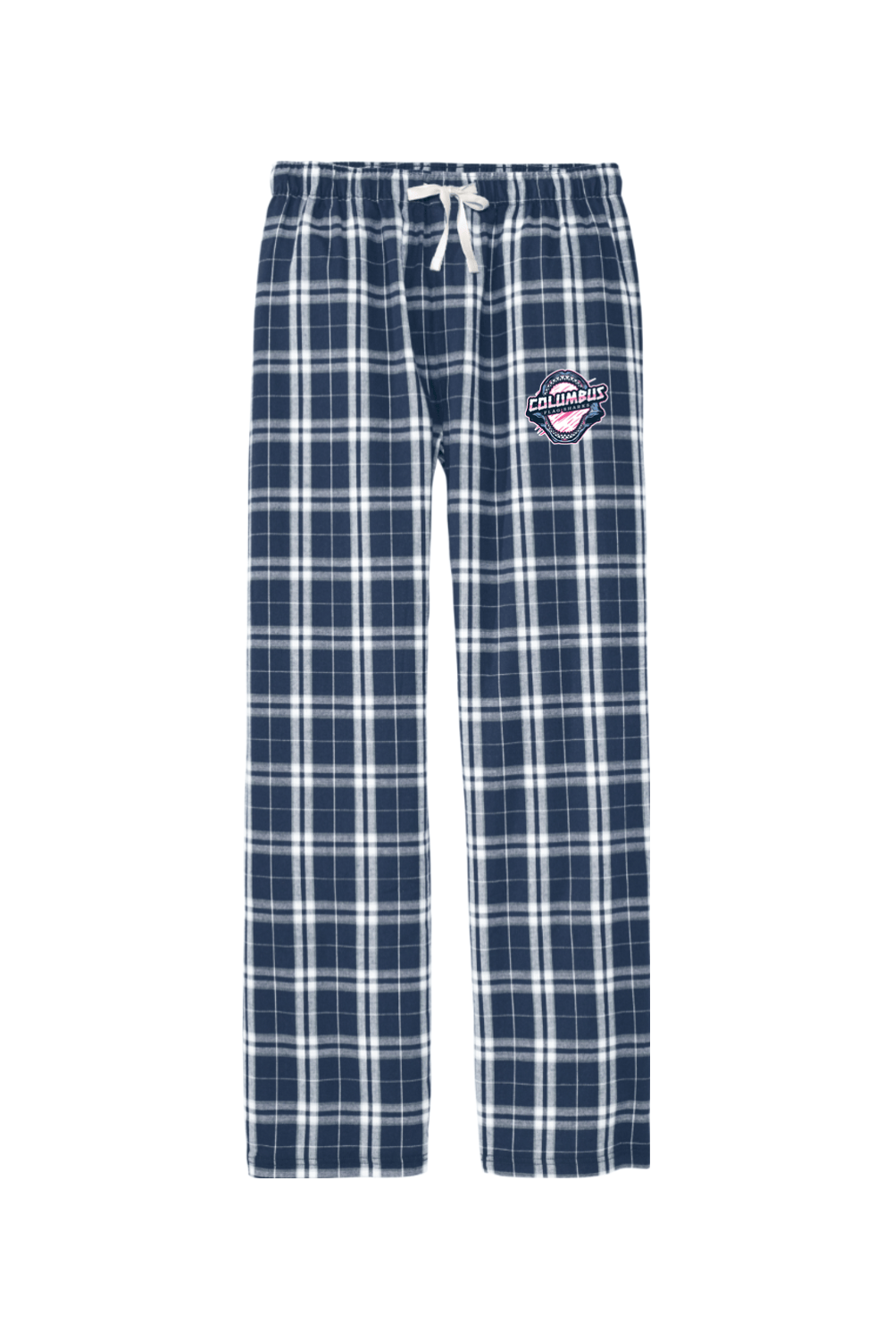 Columbus Flag Sharks Adult Men's Flannel Plaid Pants Signature Lacrosse