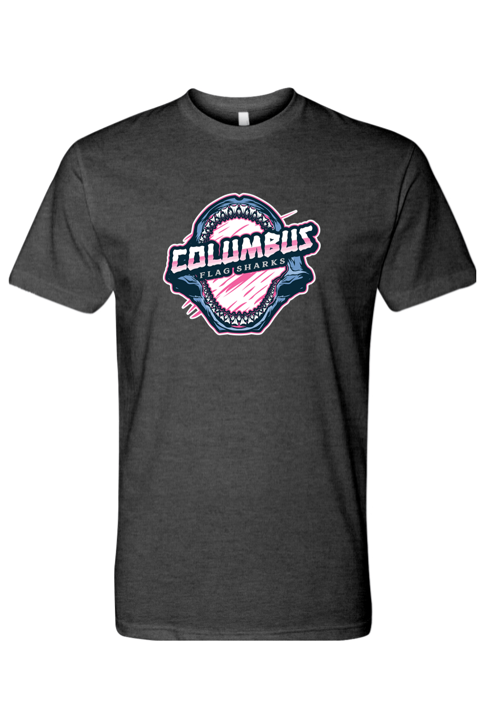 Columbus Flag Sharks Adult Men's T-Shirt Signature Lacrosse
