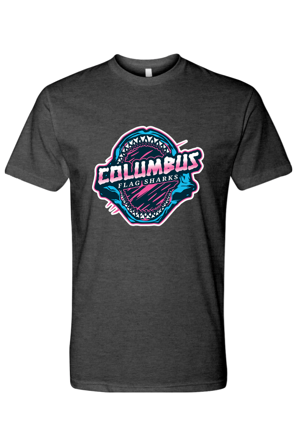 Columbus Flag Sharks Adult Men's T-Shirt Signature Lacrosse