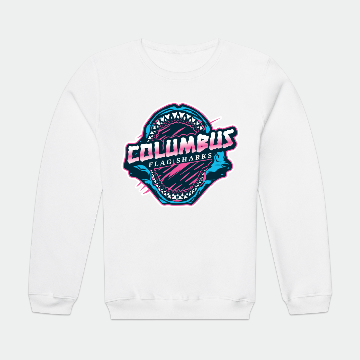 Columbus Flag Sharks Adult Premium Sweatshirt Signature Lacrosse