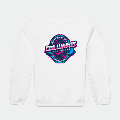Columbus Flag Sharks Adult Premium Sweatshirt Signature Lacrosse
