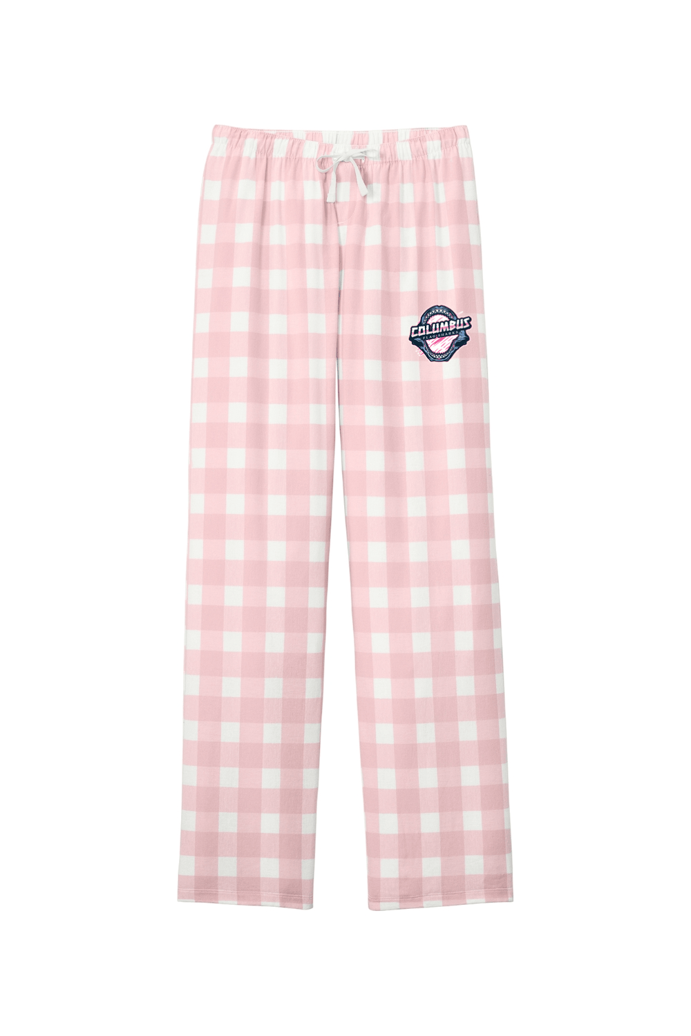 Columbus Flag Sharks Adult Women's Flannel Plaid Pants Signature Lacrosse