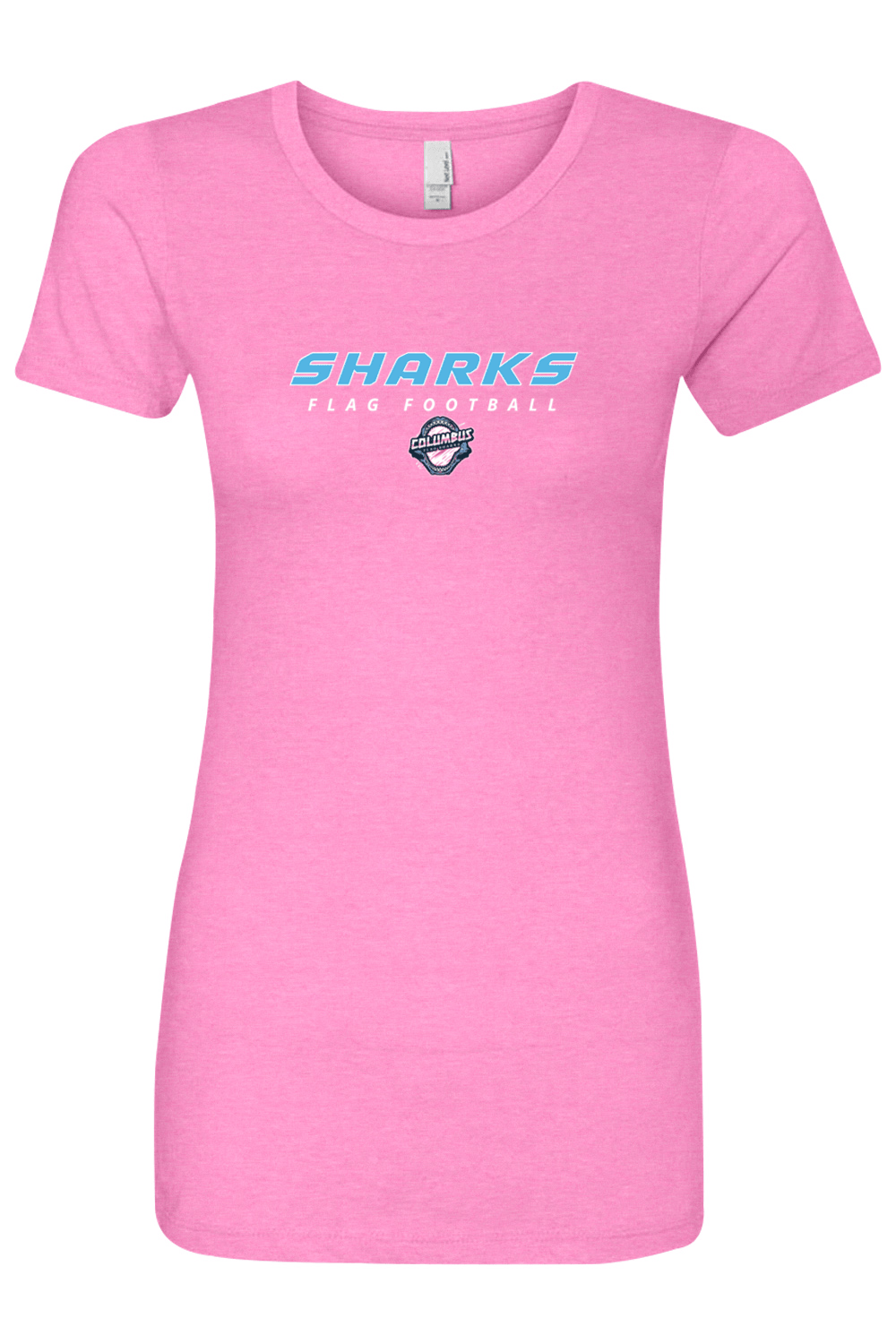 Columbus Flag Sharks Adult Women's T-Shirt Signature Lacrosse
