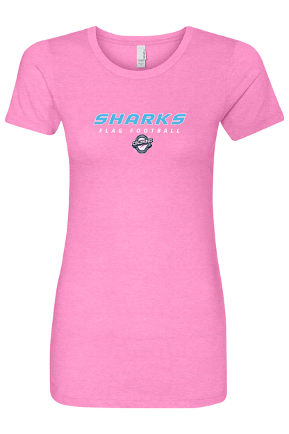 Columbus Flag Sharks Adult Women's T-Shirt Signature Lacrosse