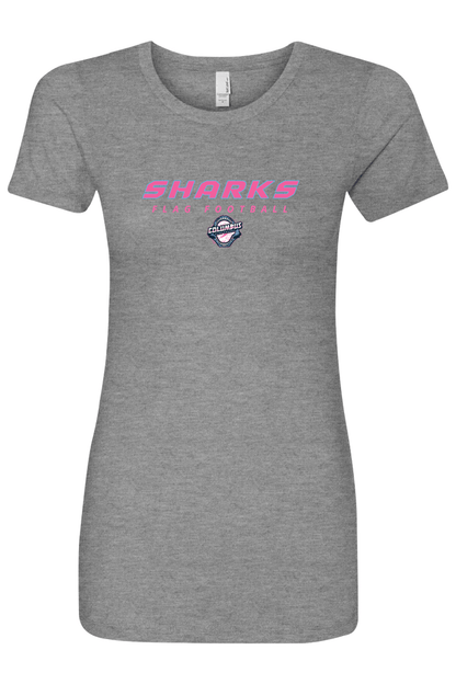 Columbus Flag Sharks Adult Women's T-Shirt Signature Lacrosse