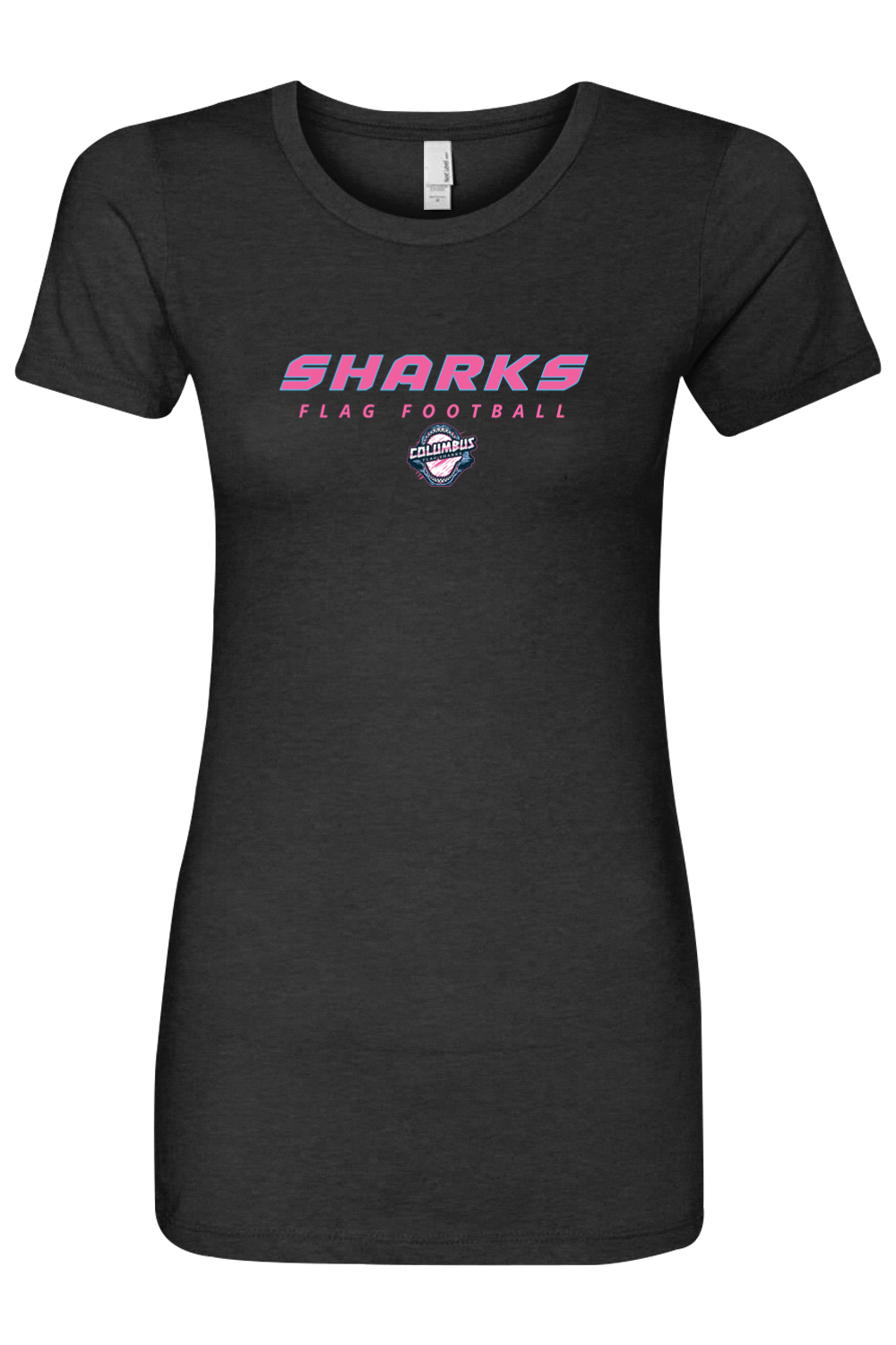 Columbus Flag Sharks Adult Women's T-Shirt Signature Lacrosse