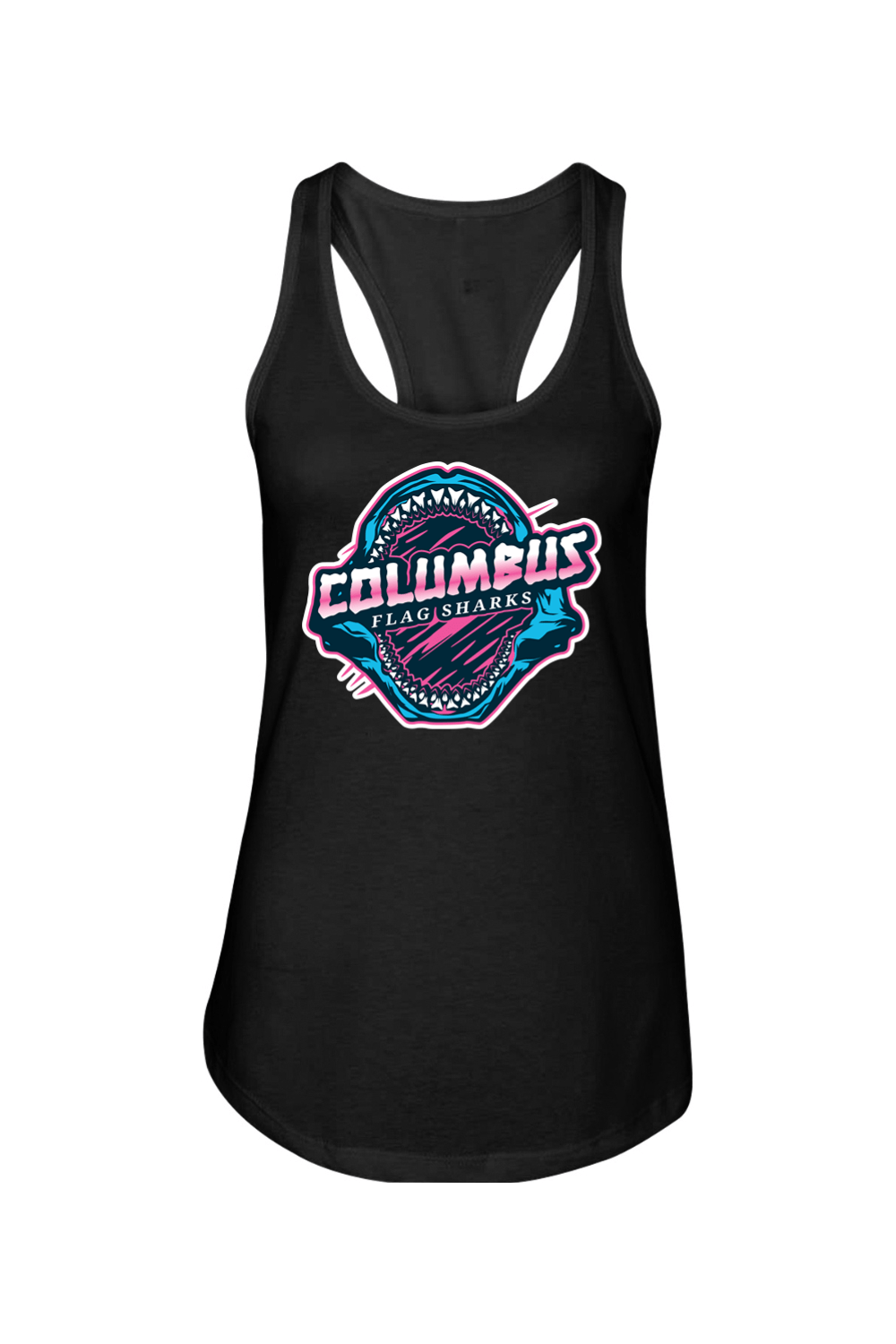 Columbus Flag Sharks Adult Women's Tank Top Signature Lacrosse