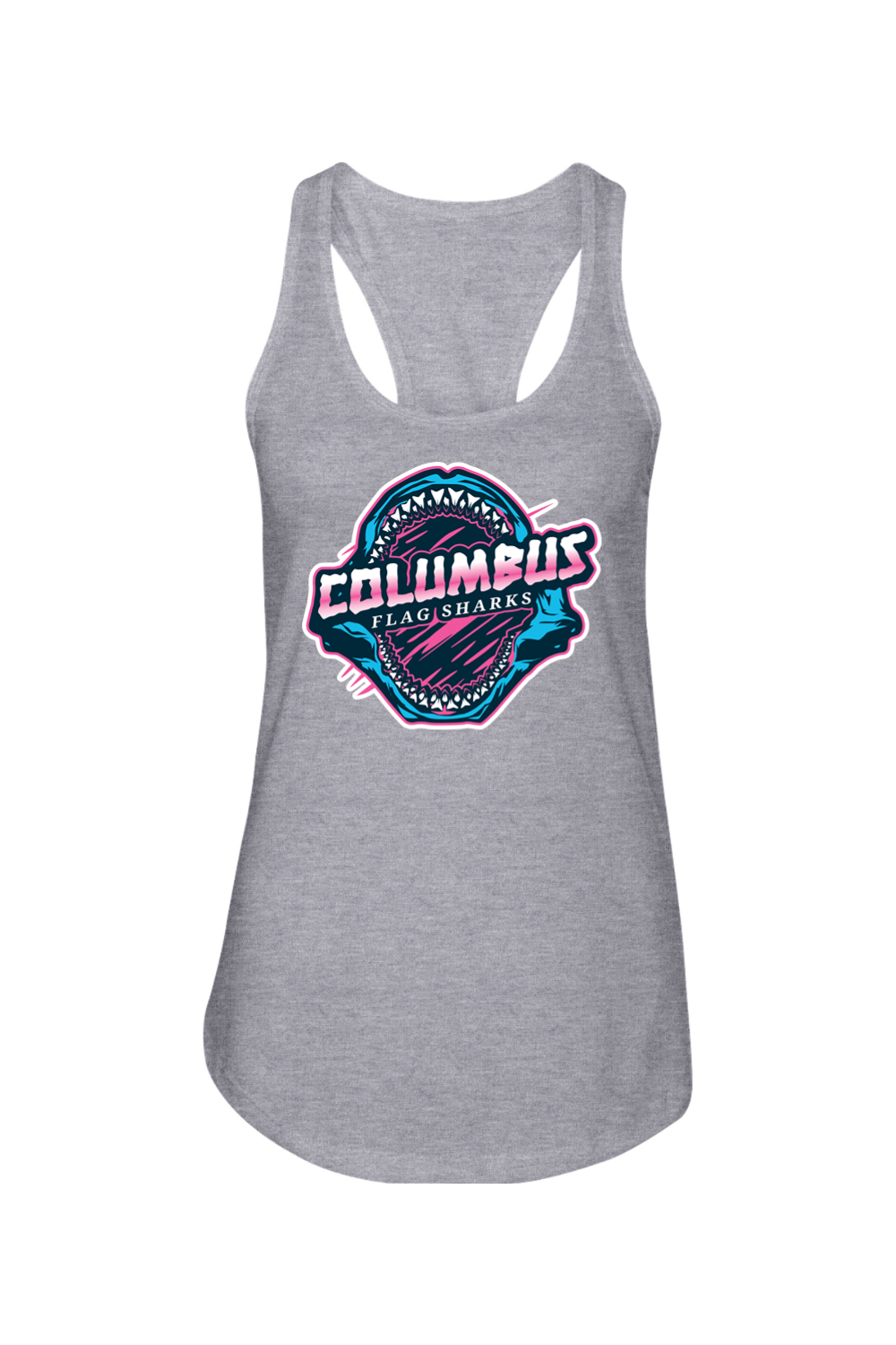 Columbus Flag Sharks Adult Women's Tank Top Signature Lacrosse