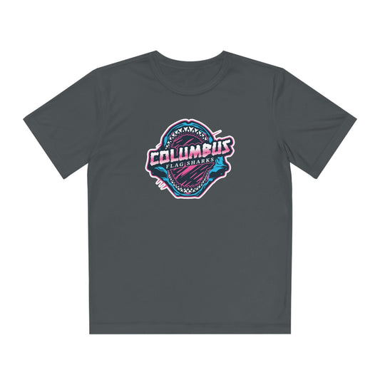 Columbus Flag Sharks Athletic T-Shirt Signature Lacrosse
