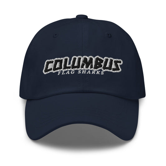 Columbus Flag Sharks Dad Hat Signature Lacrosse