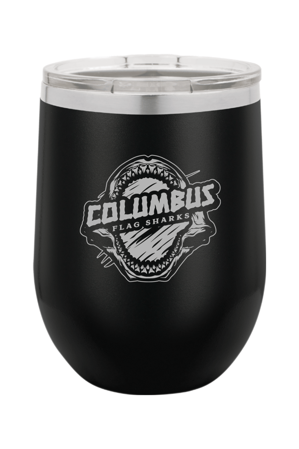 Columbus Flag Sharks Insulated Wine Tumbler Signature Lacrosse