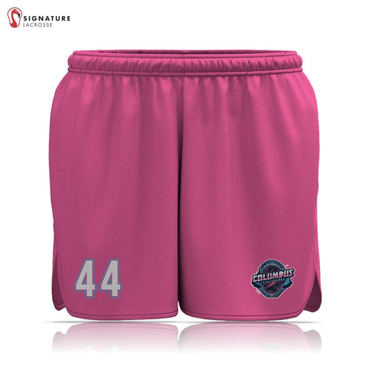 Columbus Flag Sharks Lacrosse Women's Player Game Shorts (No-Pockets) Signature Lacrosse