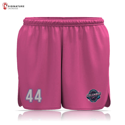 Columbus Flag Sharks Lacrosse Women's Player Game Shorts (No-Pockets) Signature Lacrosse