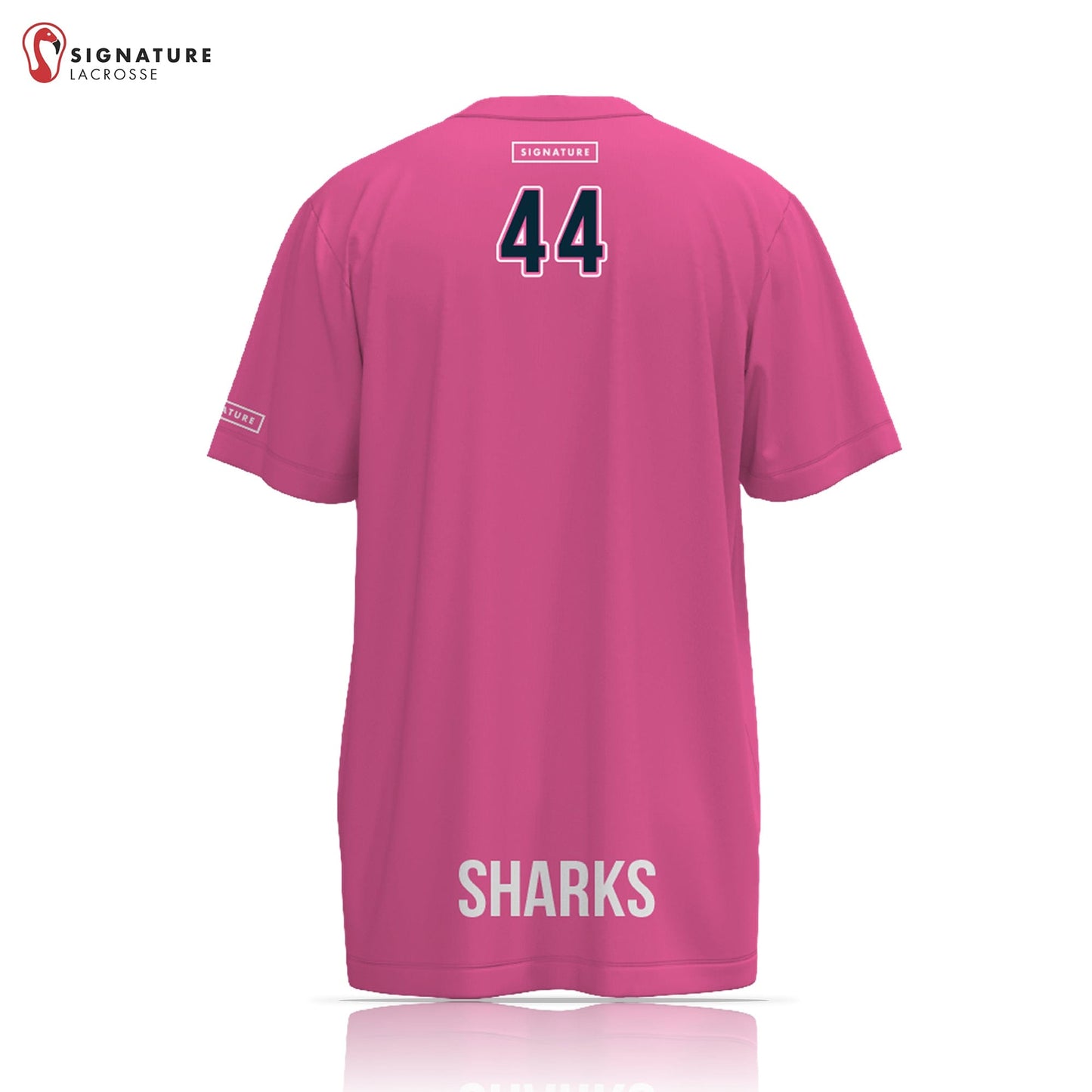 Columbus Flag Sharks Lacrosse Women's Player Short Sleeve Shooting Shirt Signature Lacrosse