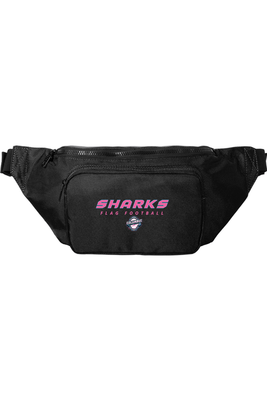 Columbus Flag Sharks Large Crossbody Hip Pack Signature Lacrosse