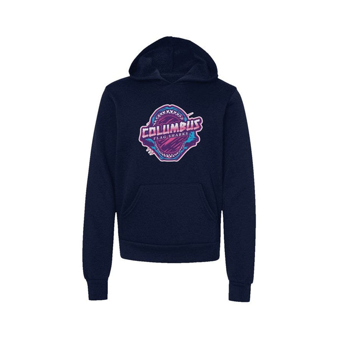 Columbus Flag Sharks Premium Youth Hoodie Signature Lacrosse