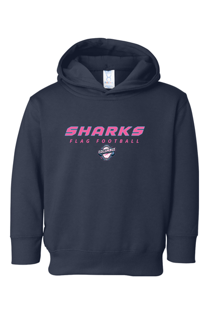 Columbus Flag Sharks Toddler Fleece Hoodie Signature Lacrosse