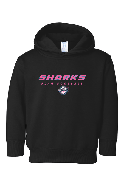 Columbus Flag Sharks Toddler Fleece Hoodie Signature Lacrosse