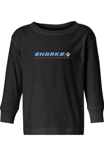 Columbus Flag Sharks Toddler Long Sleeve T-Shirt Signature Lacrosse