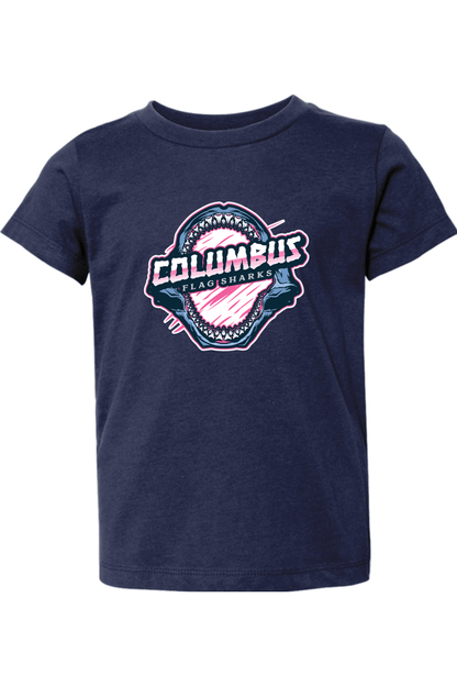 Columbus Flag Sharks Toddler T-Shirt Signature Lacrosse