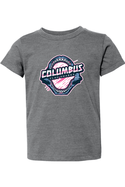 Columbus Flag Sharks Toddler T-Shirt Signature Lacrosse