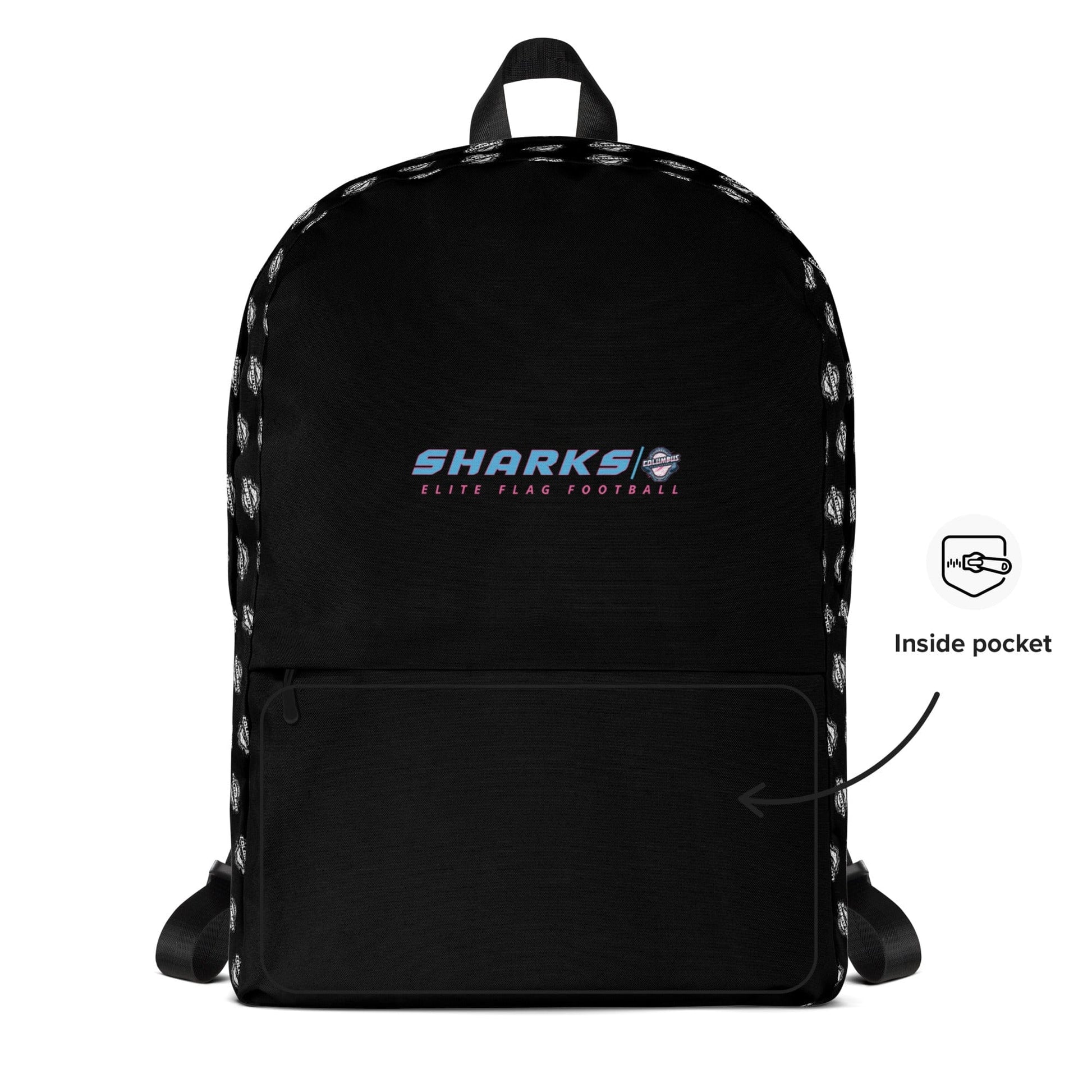 Columbus Flag Sharks Travel Backpack Signature Lacrosse