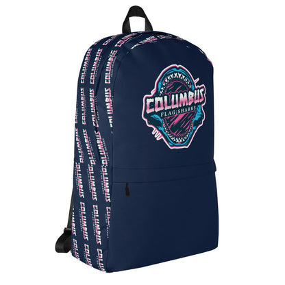 Columbus Flag Sharks Travel Backpack Signature Lacrosse