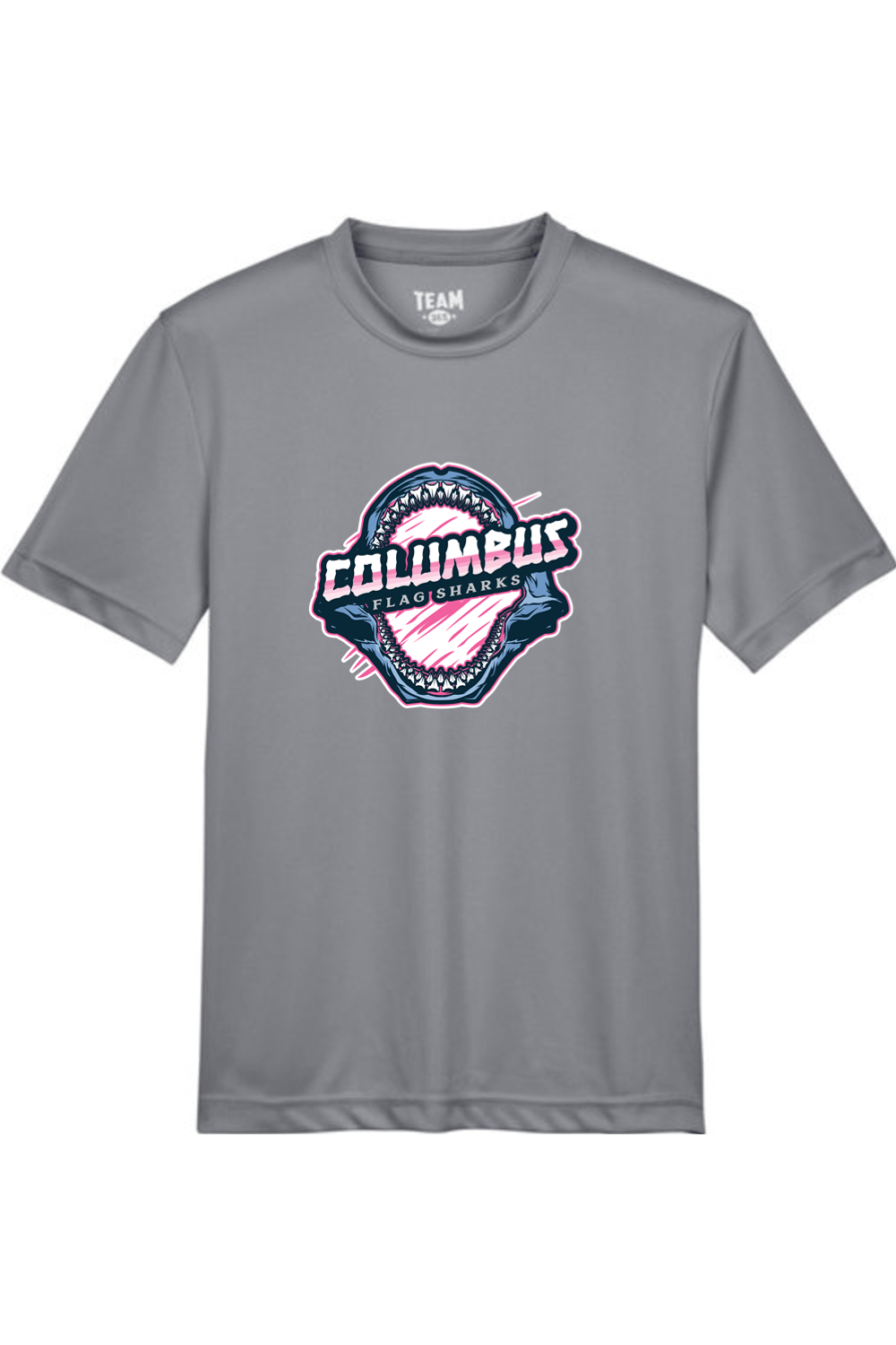 Columbus Flag Sharks Youth Athletic T-Shirt Signature Lacrosse