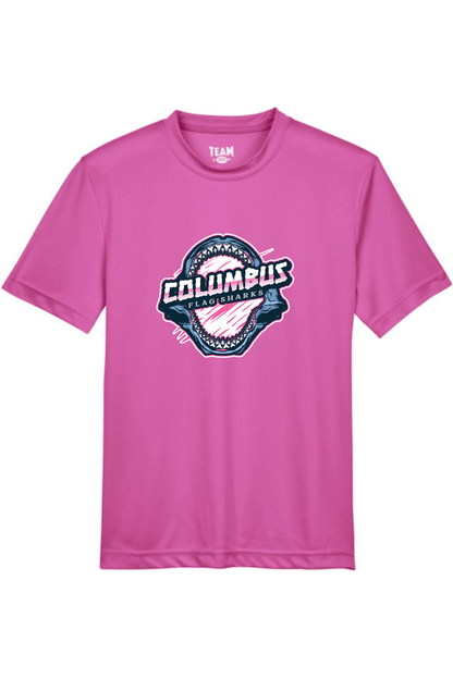 Columbus Flag Sharks Youth Athletic T-Shirt Signature Lacrosse