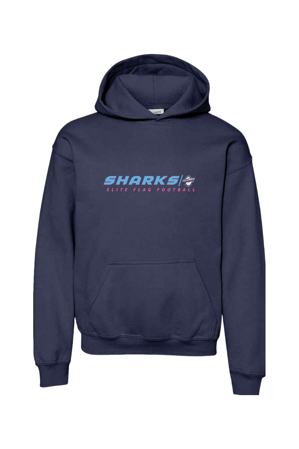 Columbus Flag Sharks Youth Hoodie Signature Lacrosse
