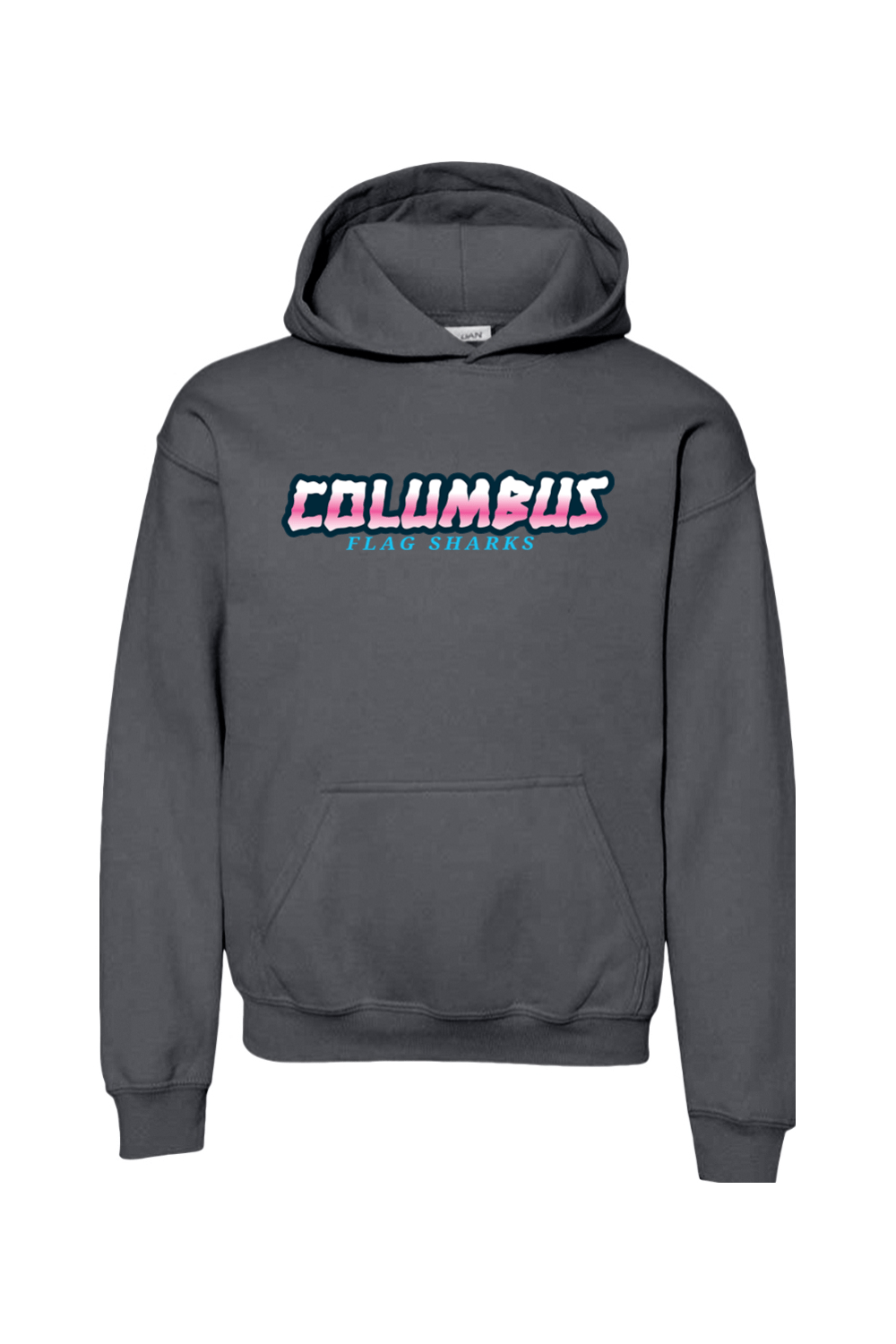 Columbus Flag Sharks Youth Hoodie Signature Lacrosse