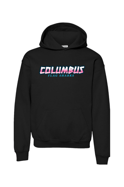 Columbus Flag Sharks Youth Hoodie Signature Lacrosse