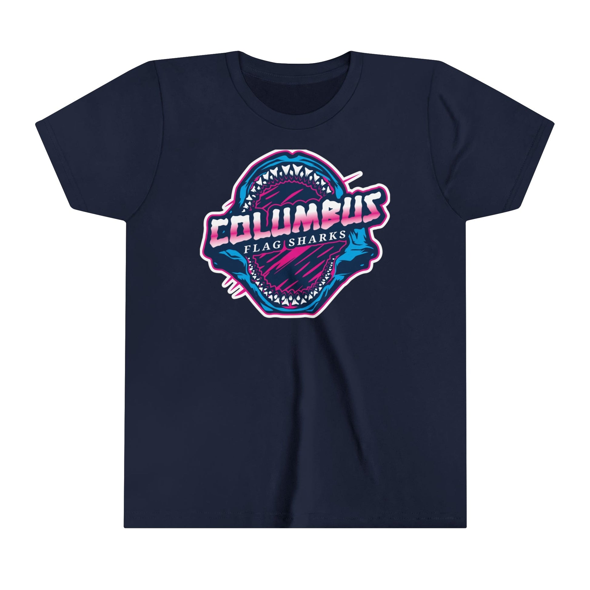 Columbus Flag Sharks Youth Lifestyle T-Shirt Signature Lacrosse