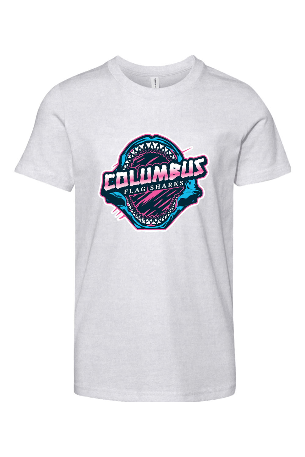 Columbus Flag Sharks Youth Lifestyle T-Shirt Signature Lacrosse