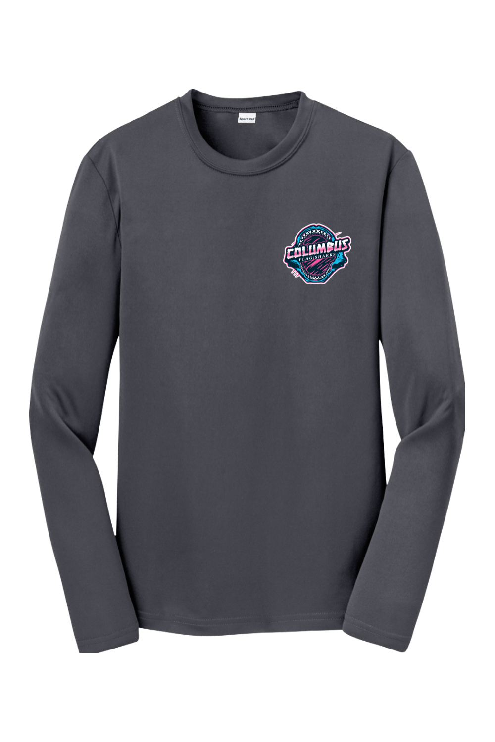 Columbus Flag Sharks Youth Long Sleeve T-Shirt Signature Lacrosse