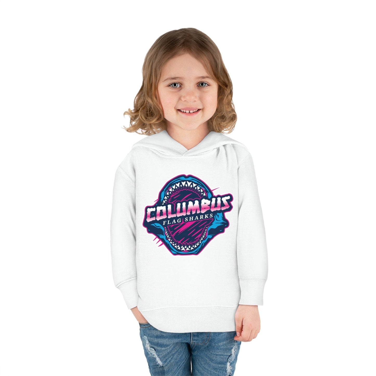 Columbus Flag Sharks Youth Pullover Hoodie Signature Lacrosse