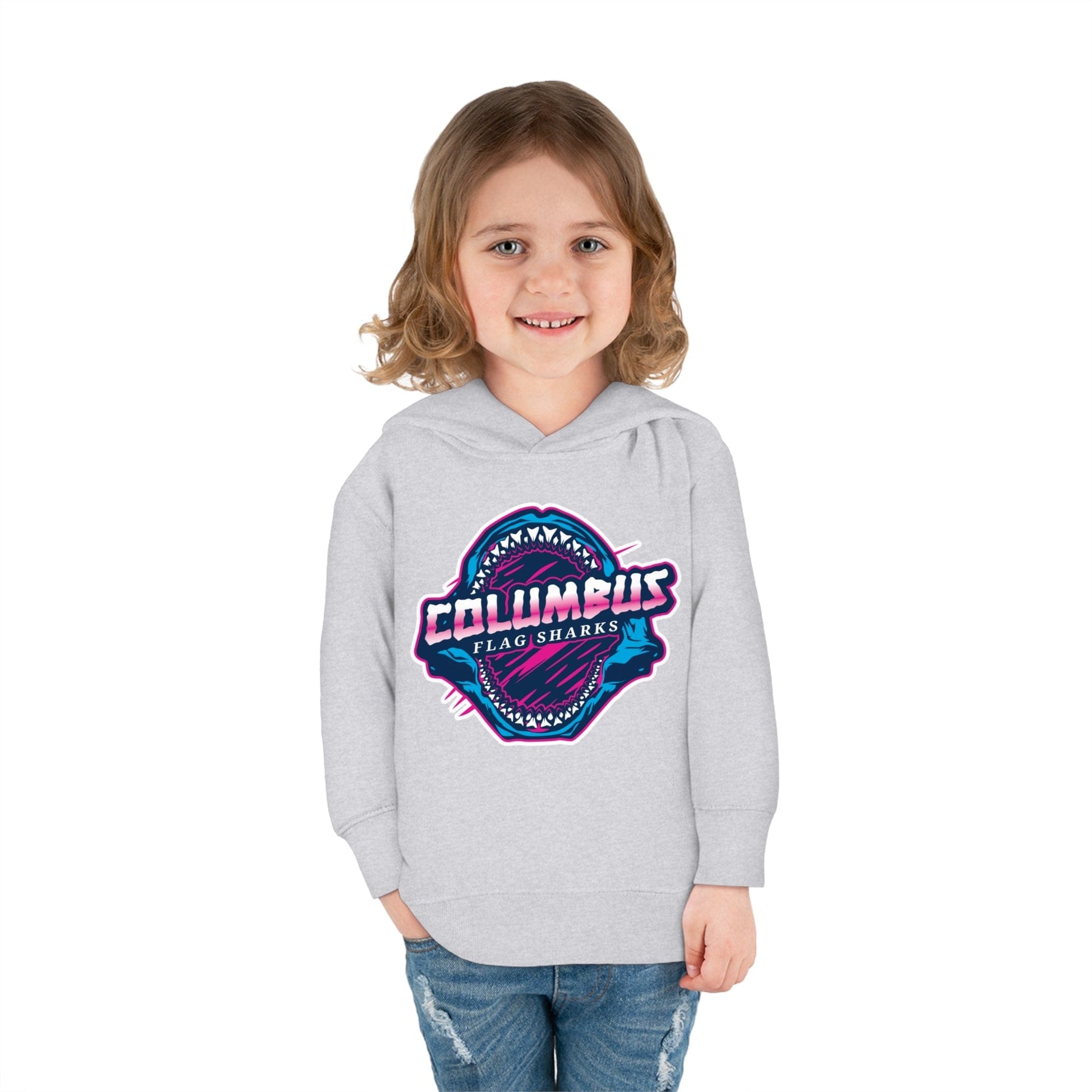 Columbus Flag Sharks Youth Pullover Hoodie Signature Lacrosse