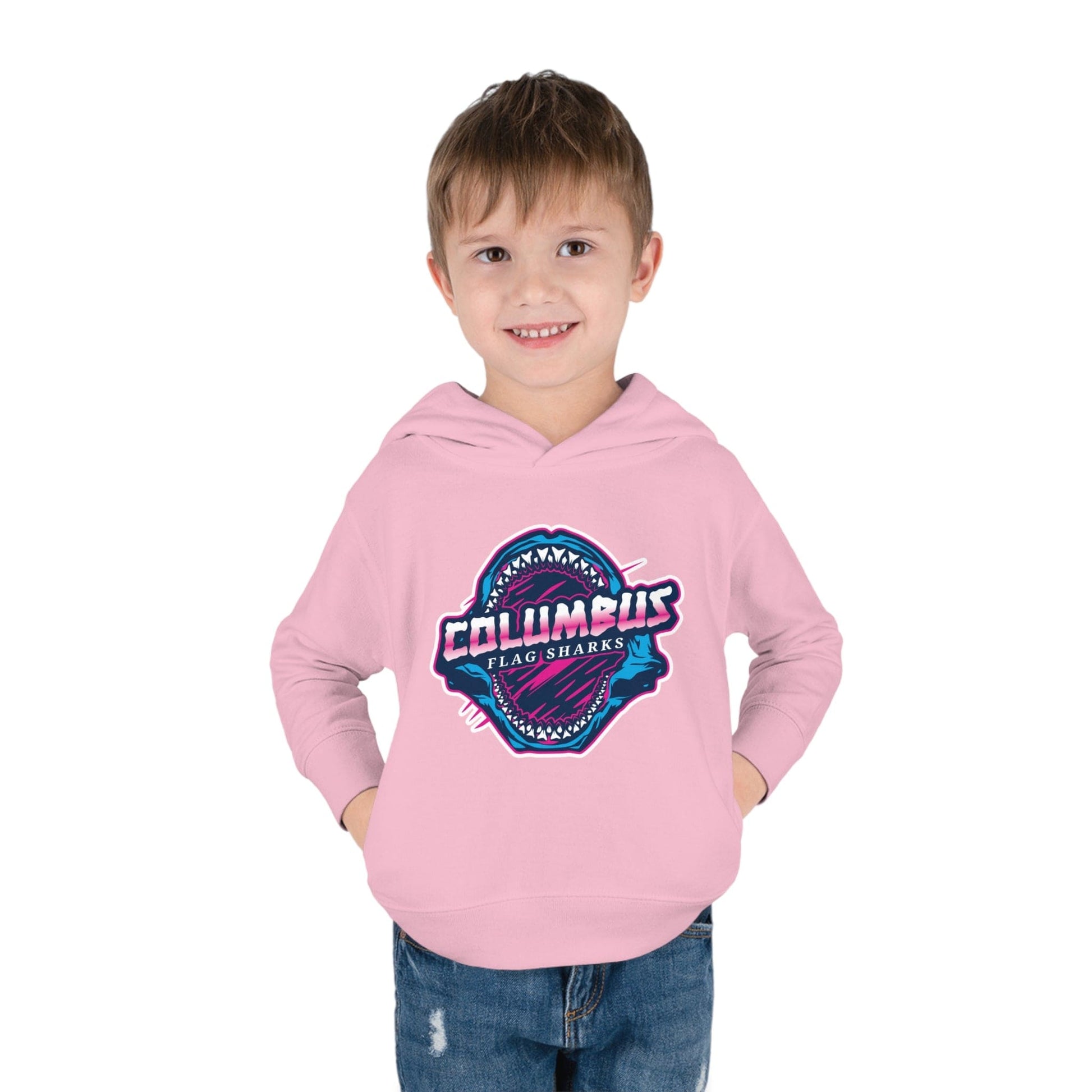 Columbus Flag Sharks Youth Pullover Hoodie Signature Lacrosse