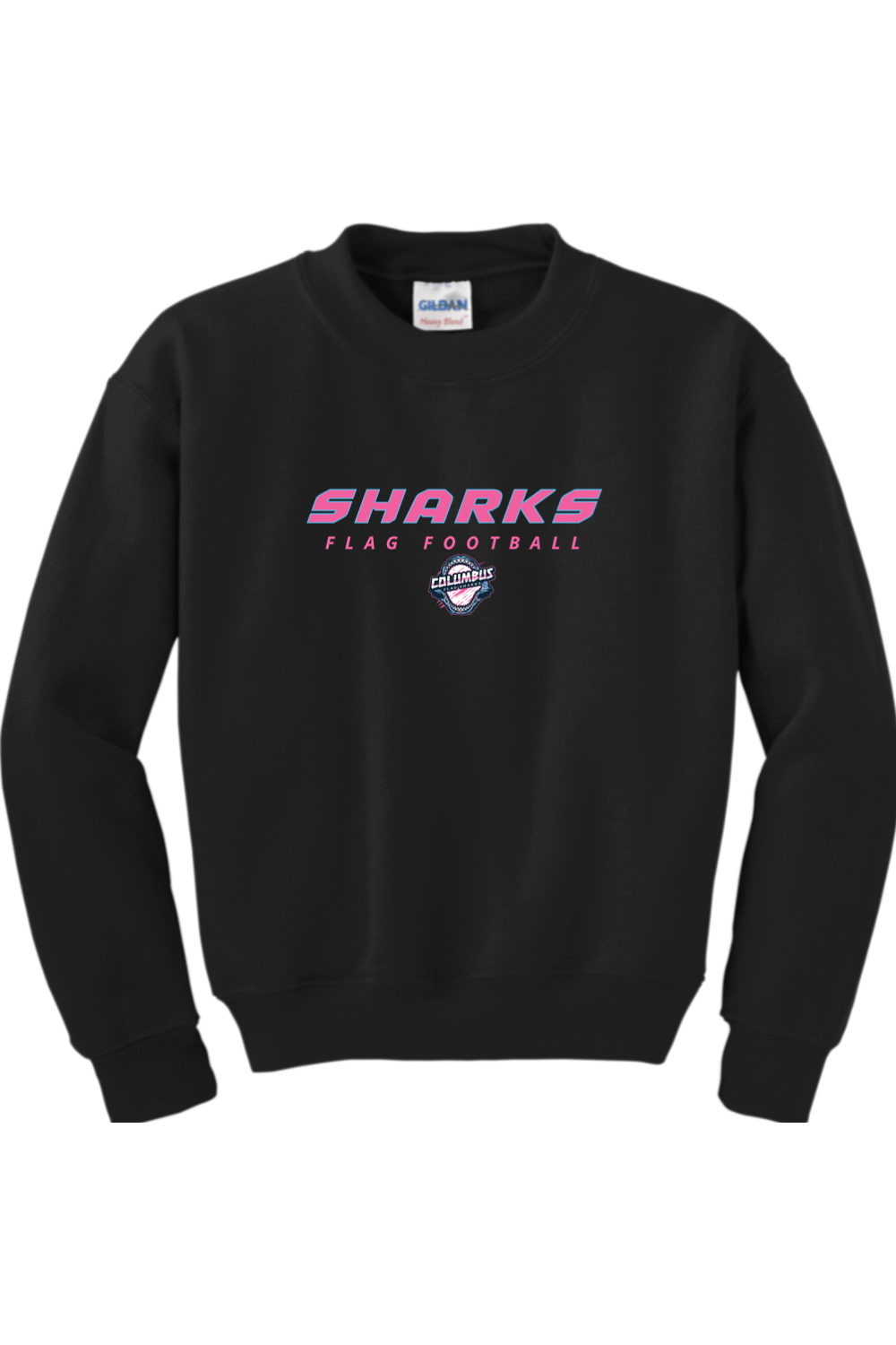 Columbus Flag Sharks Youth Sweatshirt Signature Lacrosse