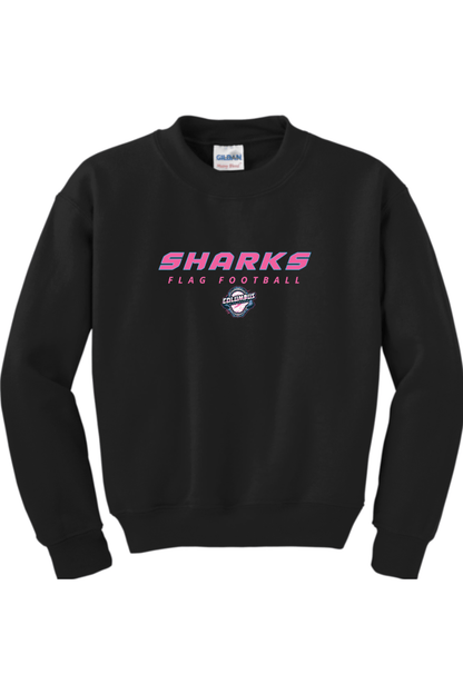 Columbus Flag Sharks Youth Sweatshirt Signature Lacrosse